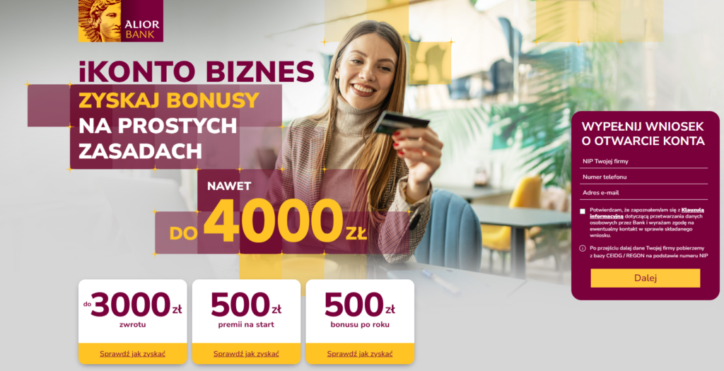 konto firmowe dla firmy Alior Bank iBiznes biznes
